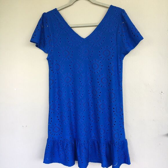 Blue Eyelet Tunic Dress- Modcloth - Picture 8 of 11